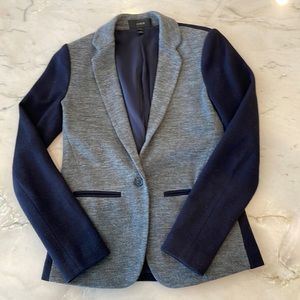 J. Crew Gray and Navy Blazer